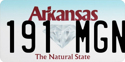 AR license plate 191MGN