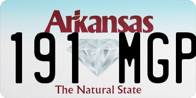 AR license plate 191MGP