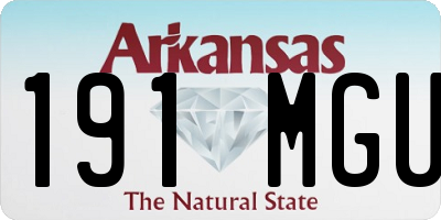 AR license plate 191MGU