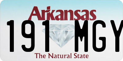 AR license plate 191MGY