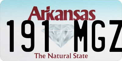 AR license plate 191MGZ