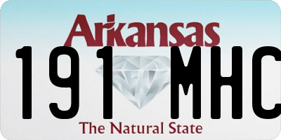 AR license plate 191MHC