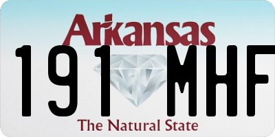 AR license plate 191MHF