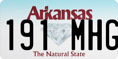 AR license plate 191MHG