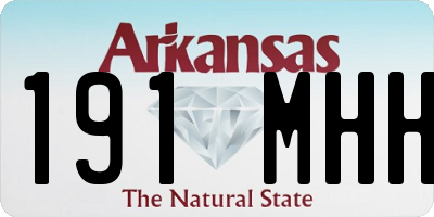 AR license plate 191MHH
