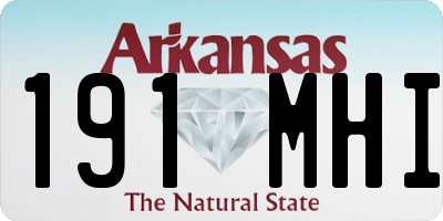 AR license plate 191MHI