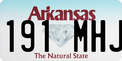 AR license plate 191MHJ