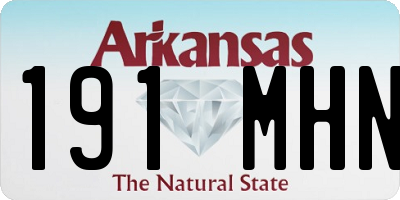 AR license plate 191MHN