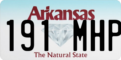 AR license plate 191MHP
