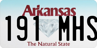 AR license plate 191MHS