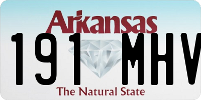 AR license plate 191MHV