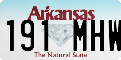 AR license plate 191MHW