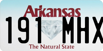 AR license plate 191MHX