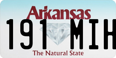 AR license plate 191MIH