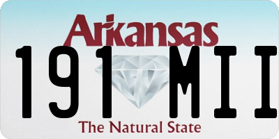 AR license plate 191MII