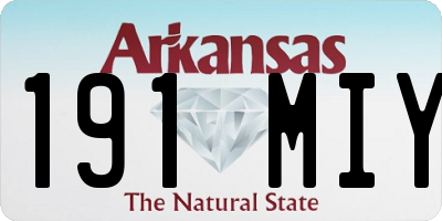 AR license plate 191MIY