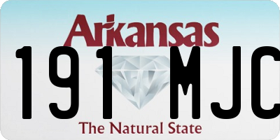 AR license plate 191MJC