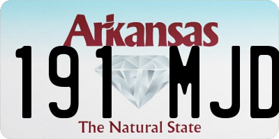 AR license plate 191MJD