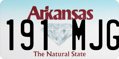 AR license plate 191MJG