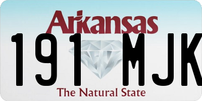 AR license plate 191MJK