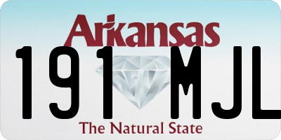 AR license plate 191MJL