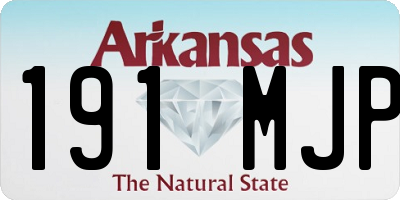AR license plate 191MJP