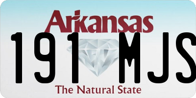 AR license plate 191MJS