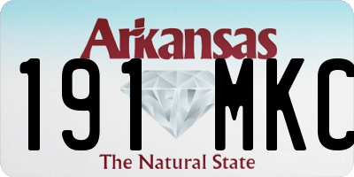 AR license plate 191MKC