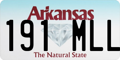 AR license plate 191MLL