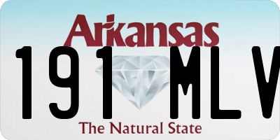 AR license plate 191MLV