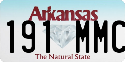 AR license plate 191MMC