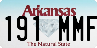 AR license plate 191MMF
