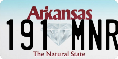 AR license plate 191MNR