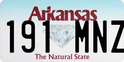 AR license plate 191MNZ