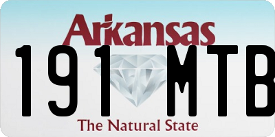 AR license plate 191MTB