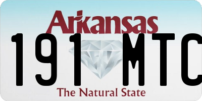 AR license plate 191MTC