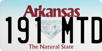 AR license plate 191MTD
