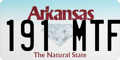 AR license plate 191MTF