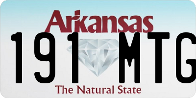 AR license plate 191MTG