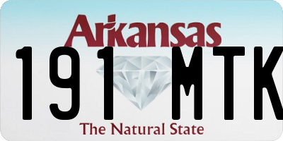 AR license plate 191MTK