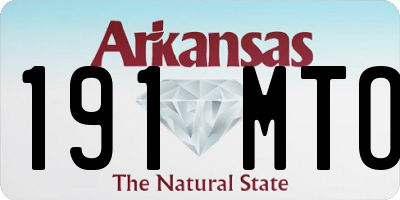 AR license plate 191MTO
