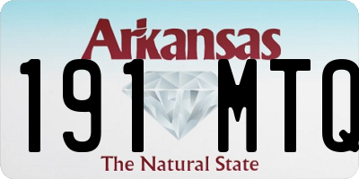 AR license plate 191MTQ