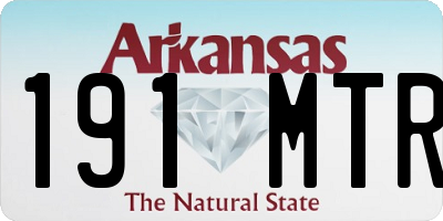 AR license plate 191MTR