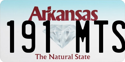AR license plate 191MTS