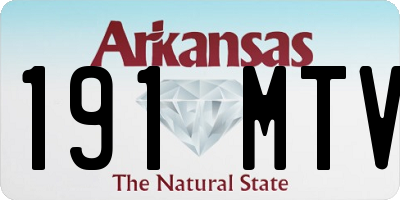 AR license plate 191MTV