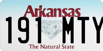 AR license plate 191MTY
