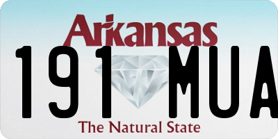 AR license plate 191MUA