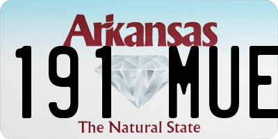 AR license plate 191MUE