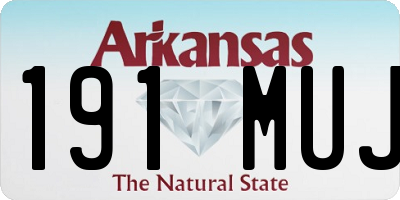 AR license plate 191MUJ