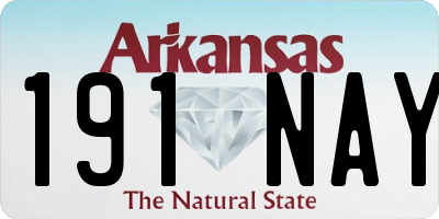 AR license plate 191NAY